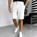 Men's Summer Waffle Textured Casual Shorts - Elastic Waist Drawstring Athletic Shorts - Multi-Color
